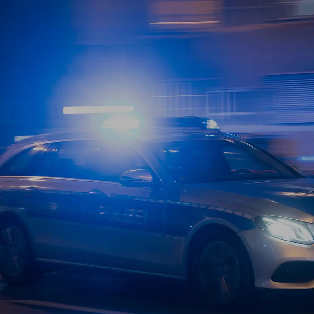 Polizeieinsatz Fahrzeug